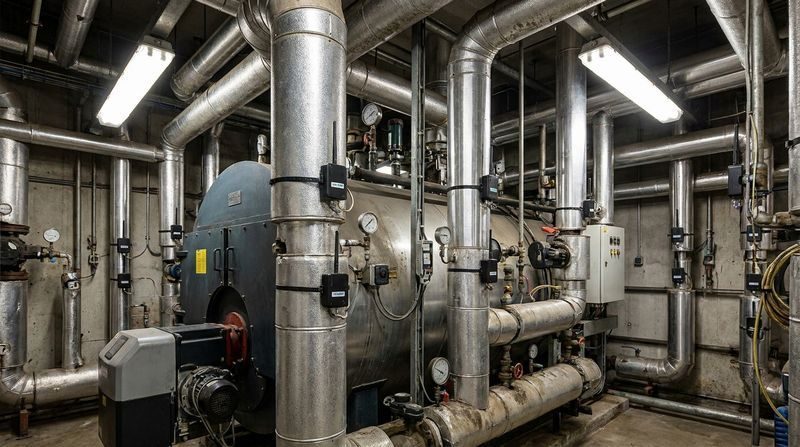 Chaufferie tertiaire instrumentée et supervisée — GTB et conformité Décret BACS