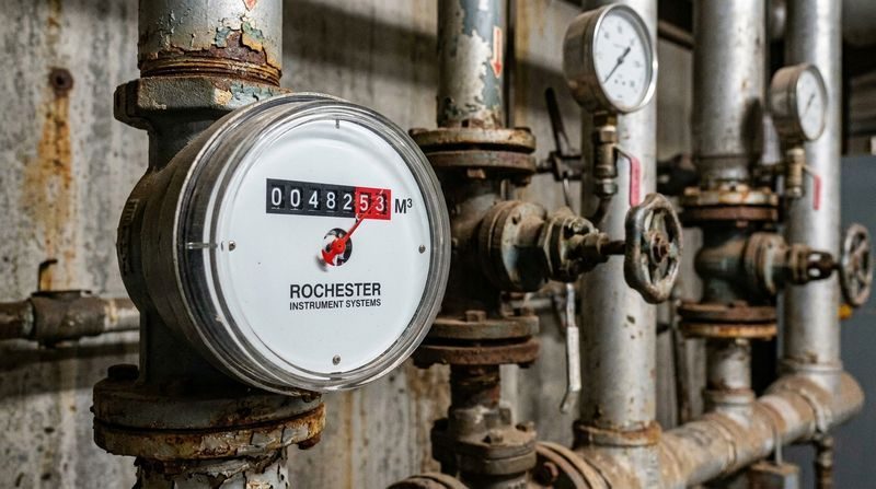 Comptage gaz industriel relevé lors d'un audit énergétique tertiaire (OPERAT)